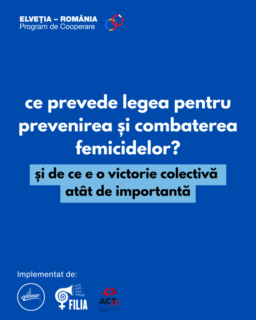 Ce prevede legea pentru prevenirea și combaterea femicidelor?